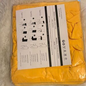 Dining Room Chair Covers Set of 6 - yellow/orange